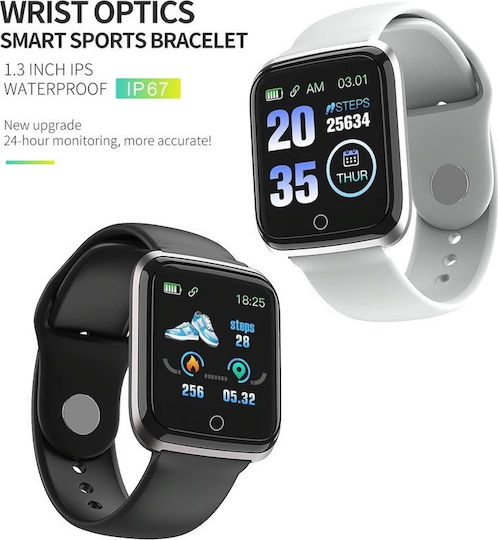 M6 Smartwatch with Heart Rate Monitor (Black) vue 2
