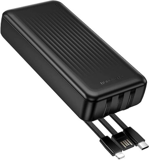 Borofone BJ79A Power Bank 20000mAh with USB-A Port and USB-C Port Black view 2