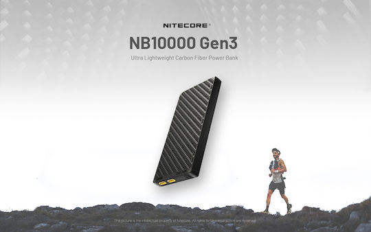 NiteCore NB10000 Power Bank 10000mAh with 2 USB-C Ports Black vista 8