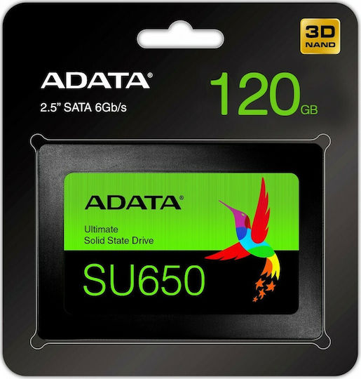 Adata Ultimate SU650 3D NAND SSD 120GB 2.5'' Type with SATA III Connection ASU650SS-120GT-R Ansicht 5