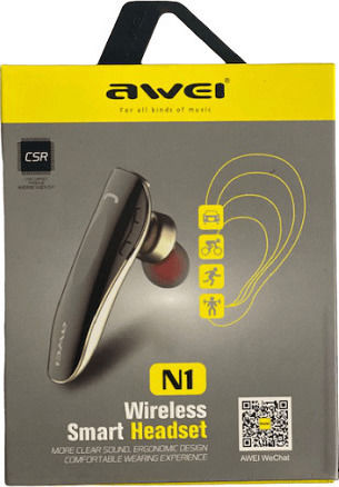 Awei N1 In-ear Bluetooth Handsfree Earphone Gray view 9