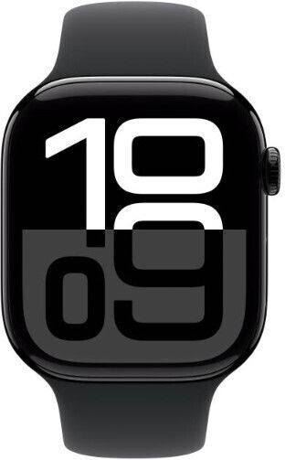 Apple Watch Series 10 Cellular Aluminium 46mm Waterproof with eSIM and Heart Rate Monitor (Sport Loop Jet Black/Ink) view 2