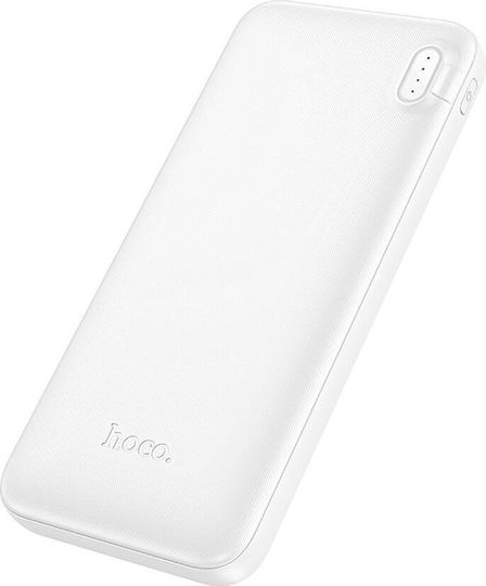 Hoco J128 Power Bank 10000mAh with 2 USB-A Ports White vue 3