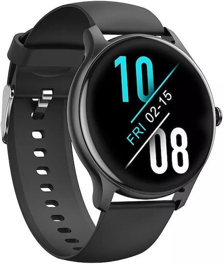 NK08C Stainless Steel 45mm Smartwatch (Black) view 2