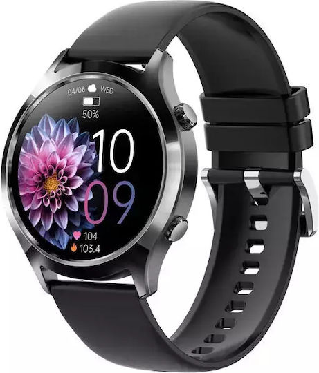Nubi KM18 Smartwatch with Heart Rate Monitor (Black) view 4