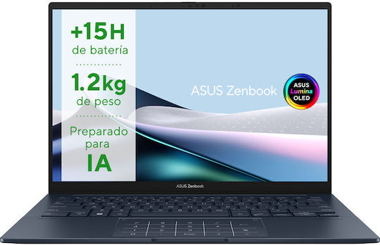 Asus Zenbook 14 OLED UX3405MA-PP606W 14" 120Hz (Ultra 7-155H/16GB/512GB SSD/W11 Home) (ES Keyboard) view 1