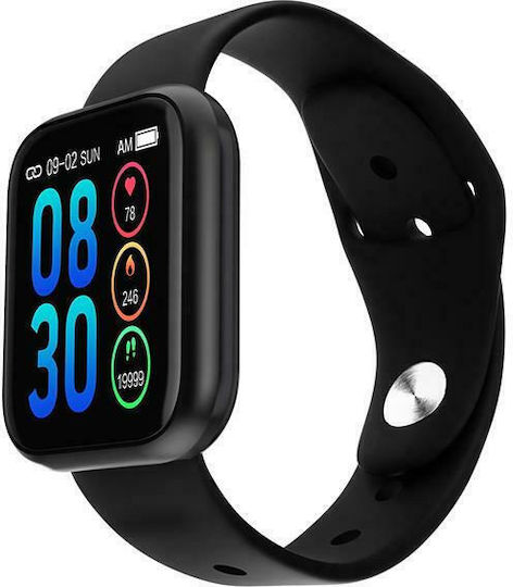 K6 Smartwatch with Heart Rate Monitor (Black) view 3