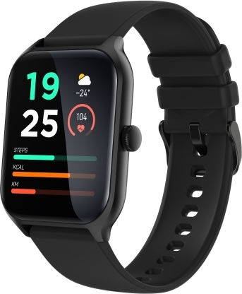 P58 1.96 Inch Color Screen Smart Watch Support Heart Rate Monitoring Blood Pressure Monitoring Black view 1