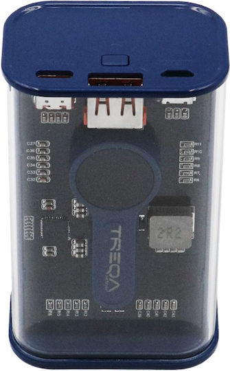 TR-051 Power Bank 10000mAh 22.5W with USB-A Port and USB-C Port Blue