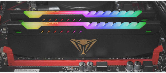 Patriot Viper Steel RGB DDR4 32GB RAM with 2x16GB Modules and Speed 3200 for Desktop PVSR432G320C6K vista 3