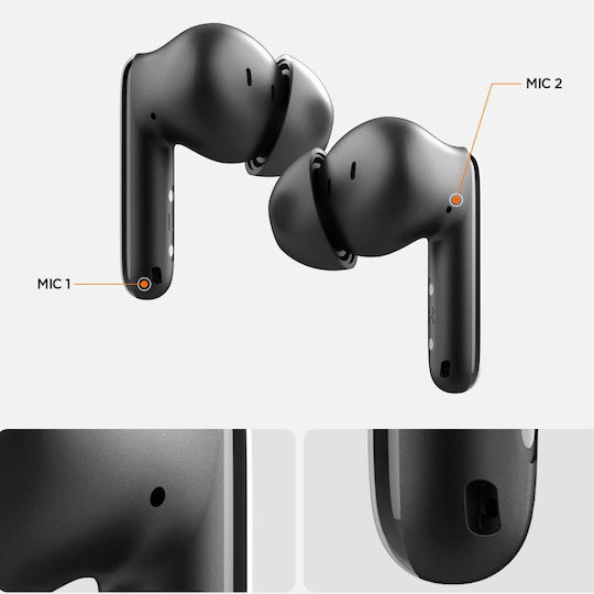 Spigen SA2400 In-ear Bluetooth Handsfree Earphones with Charging Case Black view 6