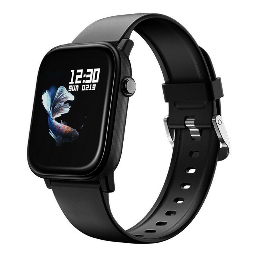 Smartwatch with Pedometer Heart Rate Sensor Black Large view 3