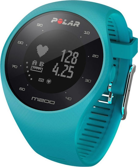 Polar M200 40mm Waterproof Smartwatch with Heart Rate Monitor (Blue)