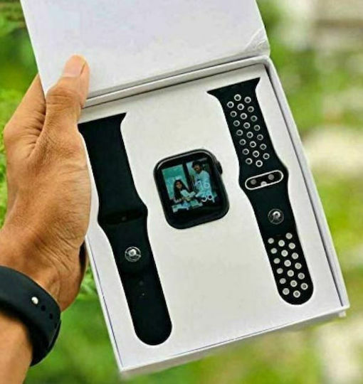 T55 Smartwatch with Heart Rate Monitor (Black / White) view 4