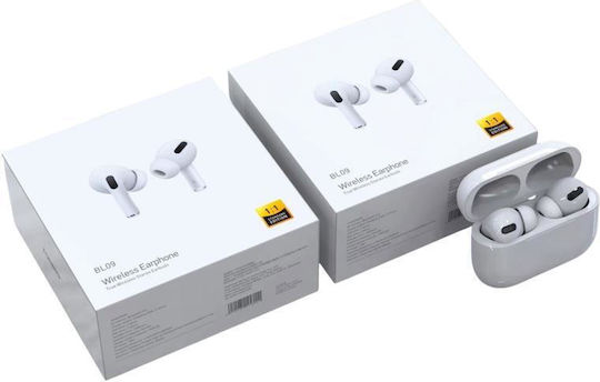 Foneng BL09L In-ear Bluetooth Handsfree Earphones with Charging Case White view 4