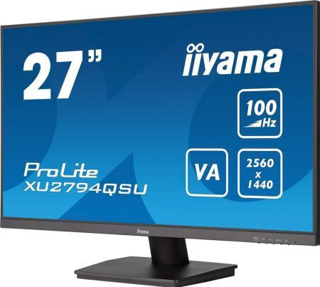 Iiyama ProLite XU2794QSU-B6 27" QHD 2560x1440 VA Monitor with 5ms GTG Response Time vue 3