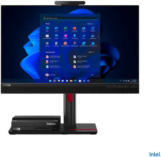 Lenovo ThinkCentre TIO Flex 24v IPS Monitor 23.8" FHD 1920x1080 view 3