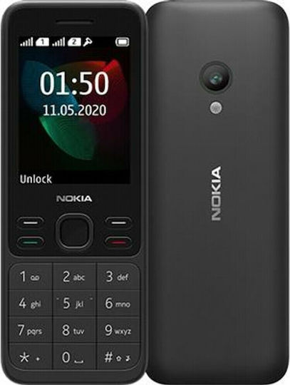 Nokia 150 (2020) Dual SIM Mobile with Buttons (English Menu) Black view 4
