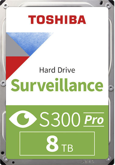 Toshiba S300 Pro Surveillance Bulk 8TB HDD Hard Drive 3.5" SATA III 7200rpm with 512MB Cache for NAS MD10ADA800V