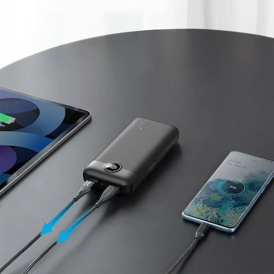 Veger L20S Power Bank 20000mAh 20W with 2 USB-A Ports and USB-C Port Power Delivery / Quick Charge 3.0 Black view 4