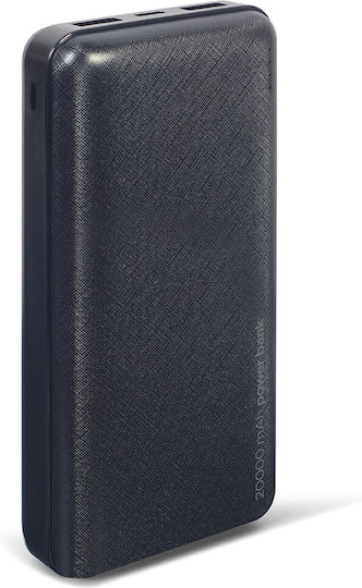 Lamtech LAM112112 Power Bank 20000mAh with 2 USB-A Ports Black vue 2