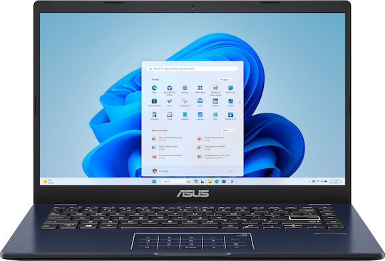 Asus E410KA-CL464 14" FHD (Celeron-N4500/4GB/64GB Flash Storage/W11 Home) (US Keyboard) vue 2