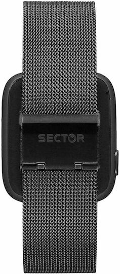 Sector S-04 with Bluetooth Handsfree Stainless Steel 40mm Smartwatch (Black) view 2