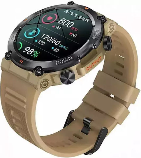 Bakeey K76 Pro Khaki Smartwatch (Khaki) view 3