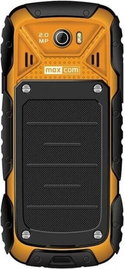 MaxCom Strong MM920L Single SIM Resistant Mobile with Buttons (English Menu) Orange view 2
