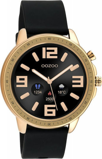 Oozoo Q00303 45mm Smartwatch with Heart Rate Monitor (Rose Gold) view 5