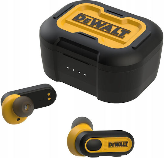 DEWALT PRO-X1 In-ear Bluetooth Handsfree Earphones with Sweat Resistance and Charging Case Black view 3