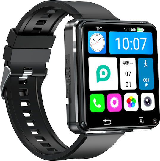 iSEN S998 Smartwatch with SIM and Heart Rate Monitor (Black) view 6