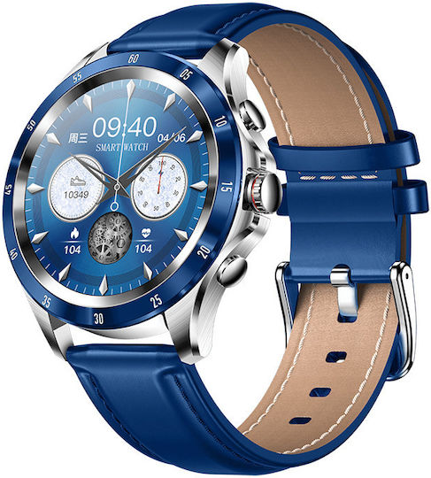 DAS.4 SQ22 Smartwatch with Heart Rate Monitor (Blue)