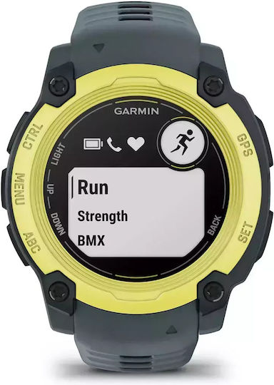 Garmin Instinct E 40mm Waterproof Smartwatch with Heart Rate Monitor (Electric Lime with Twilight Band) view 1