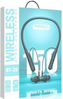 Treqa BT-26 In-ear Bluetooth Handsfree Earphones with Charging Case Black view 1