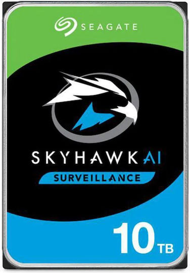 Seagate Skyhawk Ai Surveillance 10TB HDD Hard Drive 3.5" SATA III 7200rpm with 256MB Cache for Recorder