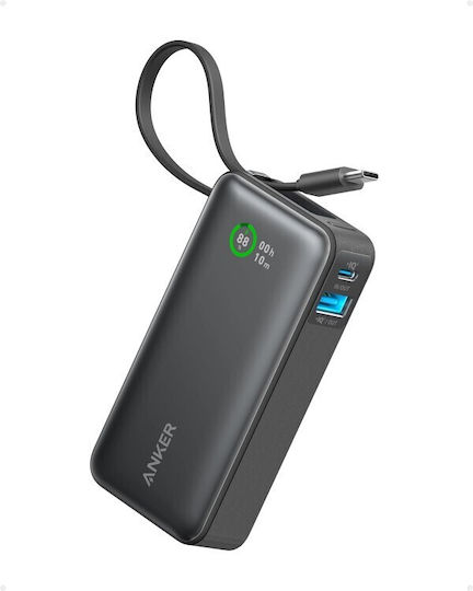 Anker Nano 545 Power Bank 10000mAh 30W with USB-A Port and USB-C Port Power Delivery Black view 3