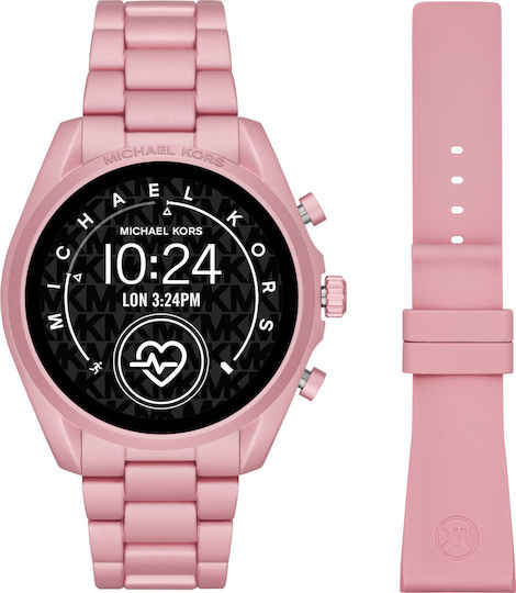 Michael Kors Bradshaw Stainless Steel 44mm Smartwatch (Pink) view 4