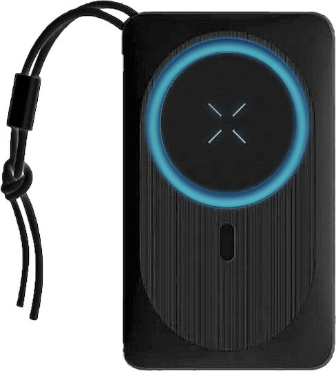 Veger MagOn Magnetic Wireless MagSafe Power Bank 10000mAh 20W with USB-A Port and USB-C Port Power Delivery / Quick Charge 3.0 Black