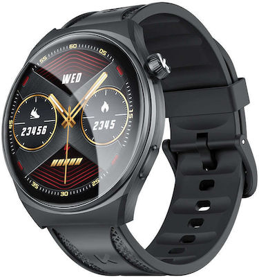 Kumi GW6 Smartwatch with Heart Rate Monitor (Black)