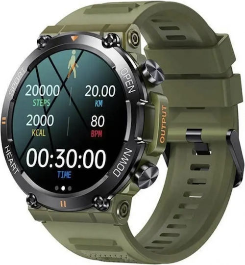 Pyramid International Smartwatch with Heart Rate Monitor (Khaki) view 2