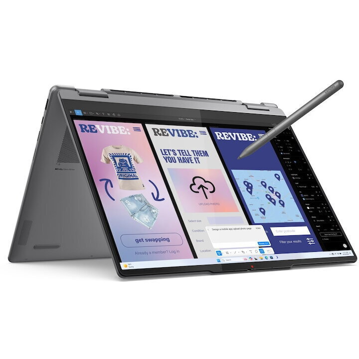 Lenovo Yoga 7 2-in-1 14ILL10 14" OLED FHD+ Touchscreen (Ultra 7-256V/16GB/512GB SSD/W11 Home) Luna Grey (International English Keyboard) view 9
