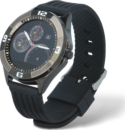 Forever SW-100 Smartwatch with Heart Rate Monitor (Black)
