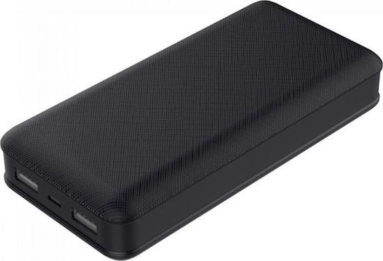 V-TAC VT-3502 Power Bank 20000mAh with 2 USB-A Ports Black