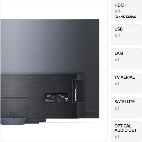 LG Smart Television 65" 4K UHD OLED OLED65B36LA HDR (2023) view 4