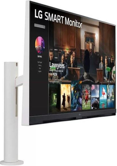 LG 32SQ780S-W VA Smart Monitor 31.5" 4K 3840x2160 with Response Time 5ms GTG view 3