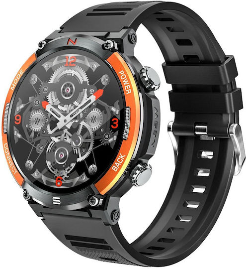 Valdus VL10 Smartwatch with Heart Rate Monitor (Black)