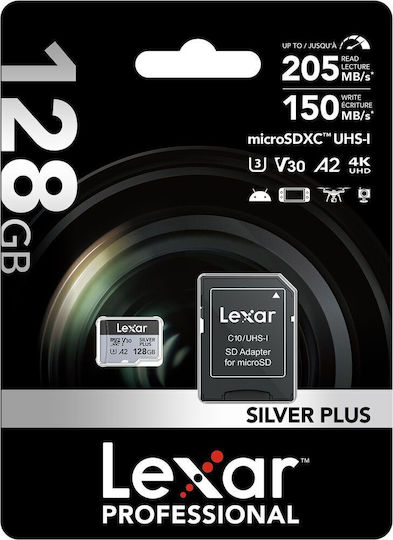 Lexar High-performance microSDXC 128GB Class 10 U3 V30 A2 UHS-I view 5