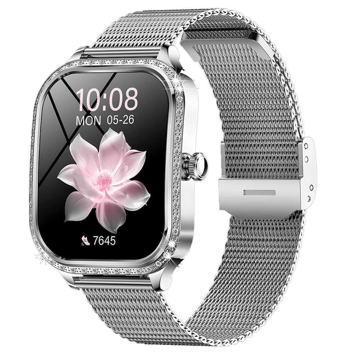 Microwear MK88 Smartwatch with Heart Rate Monitor (Silver Steel)