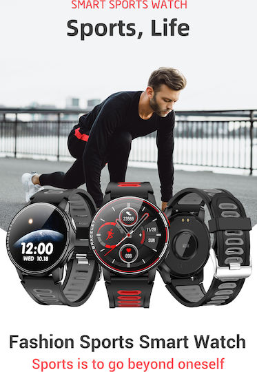 Senbono S20 Smartwatch with Heart Rate Monitor (Black) view 5